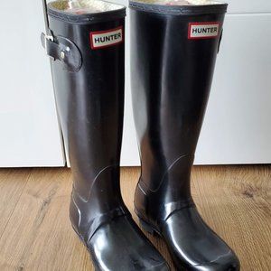 HUNTER Original Tall Back Adjustable Rain Boots